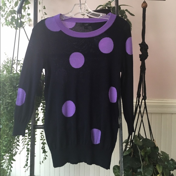 J.Crew Tippi Sweater in polka dot - Picture 2 of 4
