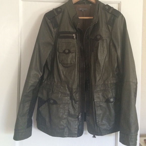 Vince waxed-cotton utility jacket