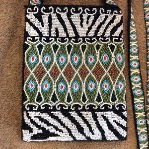 Christiana beaded multicolor crossbody bag