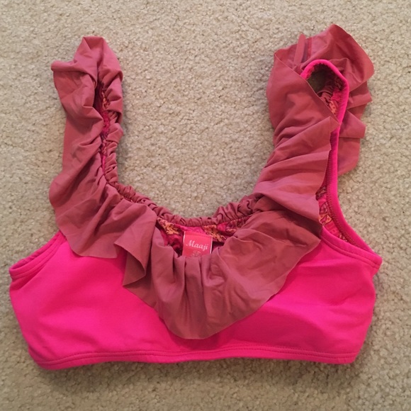 Maaji Reversible Ruffle bikini top