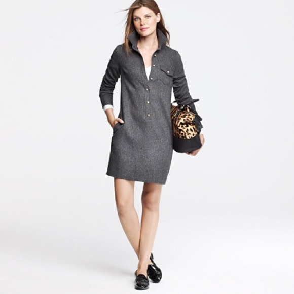 J. Crew Dresses & Skirts - J. Crew Herringbone Shirtdress