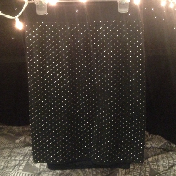 Pencil Skirt with Gold Studs