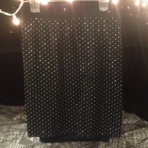 Pencil Skirt with Gold Studs