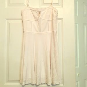 Bebe white keyhole XS dress