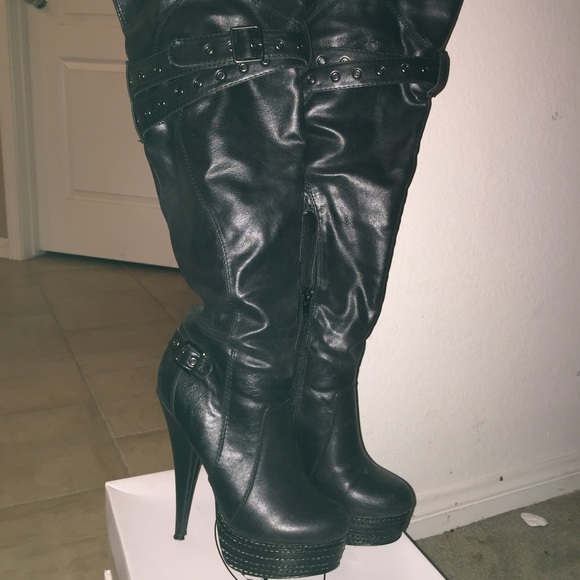 Black Bakers brand over the knee boots size 10