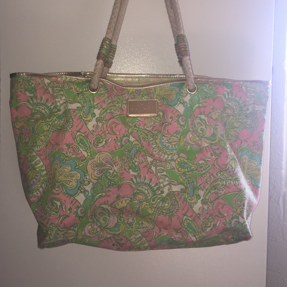 Lilly Pullitzer elephant tote