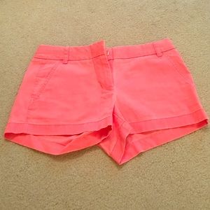 J Crew Neon Chino shorts