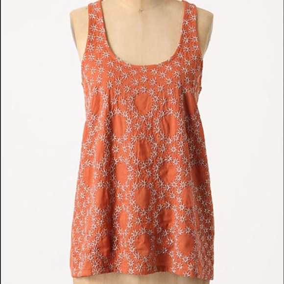 Anthropologie Tops - Anthropologie HWR embroidered tank, size XS. NWOT