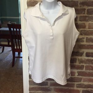 Izod sleeveless collared golf shirt- size large