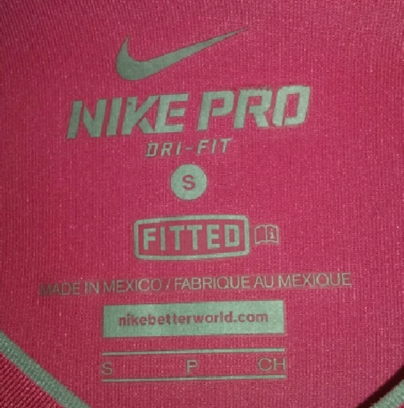 Nike Pro Pink Shirt - Picture 2 of 4