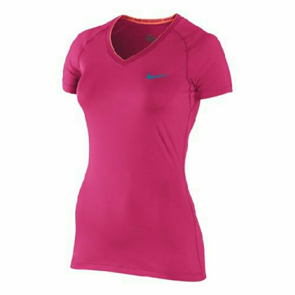 Nike Pro Pink Shirt - Picture 3 of 4