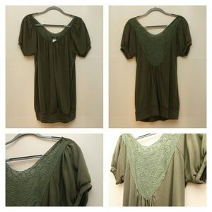 Rue 21 Army green loose fit blouse