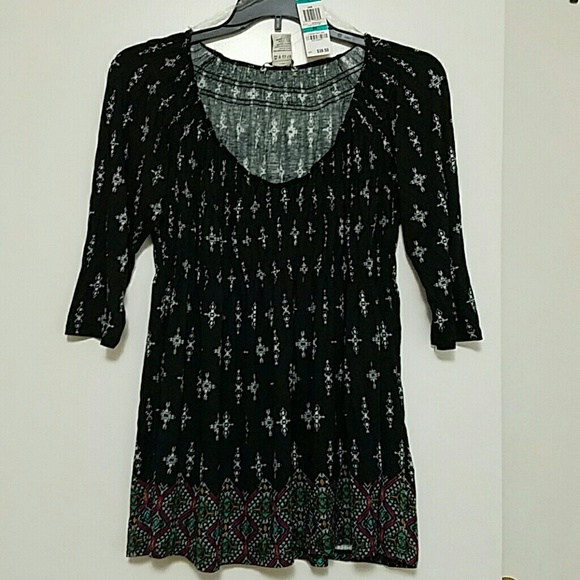 American rage black tunic