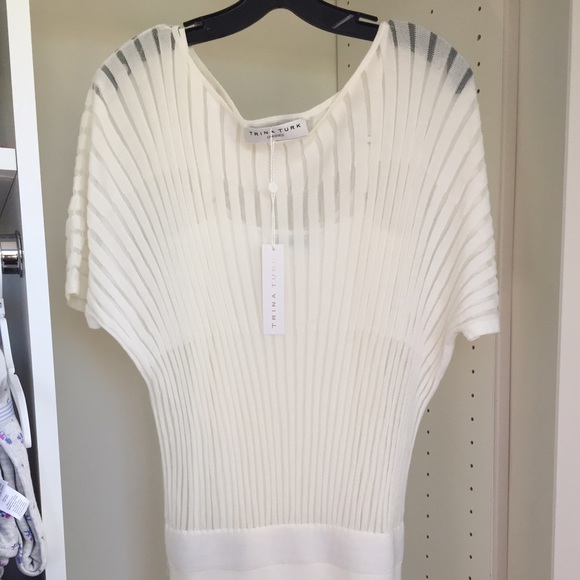 Trina Turk Dresses & Skirts - Brand new w tags Trina Turk white dolman dress
