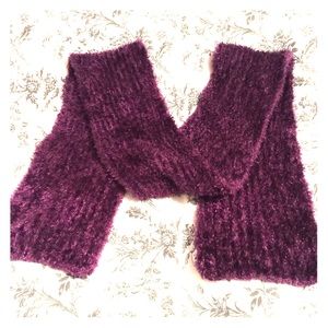 Purple Chenille Scarf