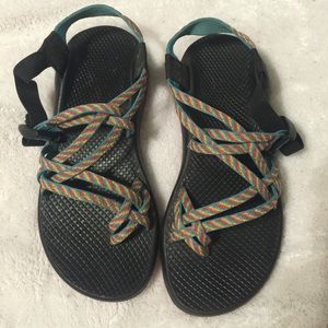 Colorful Chacos size 8