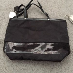 Black coach purse