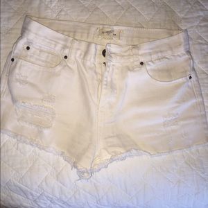 Distressed Boyfriend Cutoffs