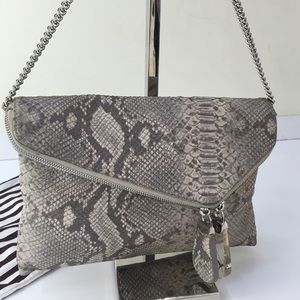 Henri Bendel Snake Print Clutch
