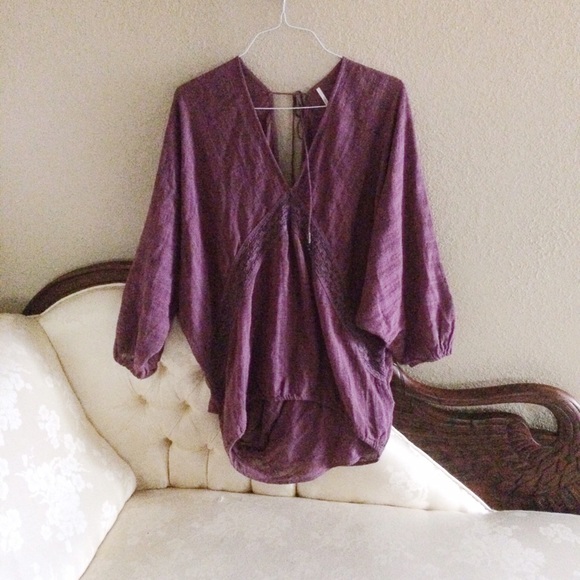 Free people flowy purple tunic