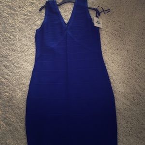 Cobalt Calvin Klein bandage dress