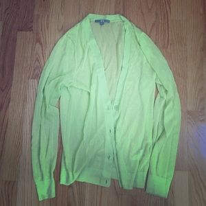 Uniqlo Lightweight Neon Cardigan