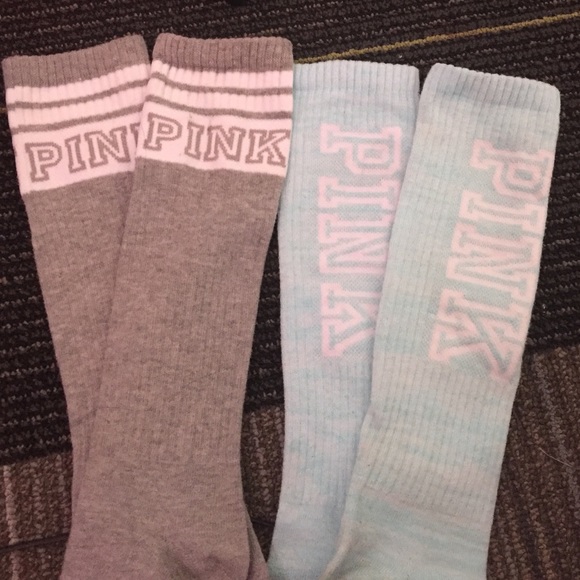 2 pair -Victoria Secret Pink Socks. - Picture 1 of 1