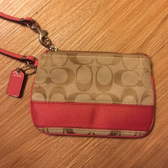 Pink Coach Wristlet - Picture 2 of 4