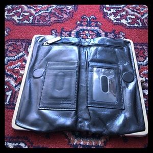 Black folding Hobo wallet