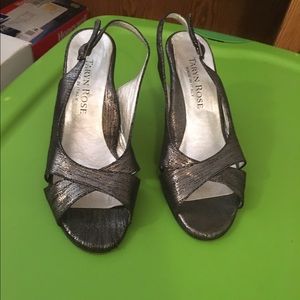 Taryn Rose Metallic Heels