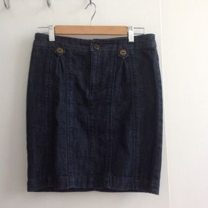 Reduced.   Anthropology denim pencil skirt