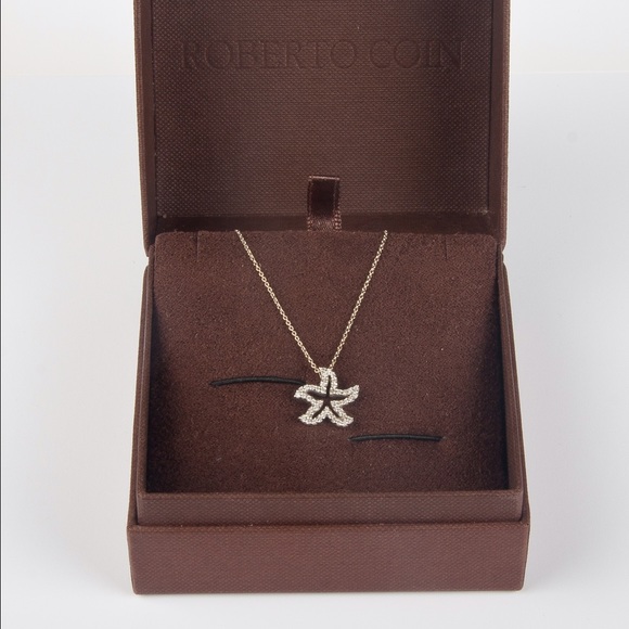 Roberto Coin Diamond Starfish Pendant Necklace - Picture 2 of 3
