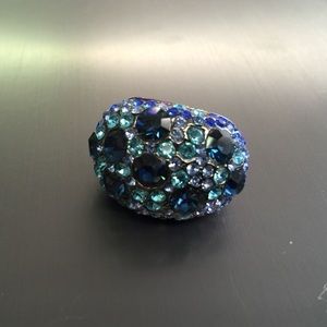 Shades of blue fashion ring