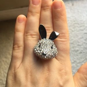 SWAROVSKI crystal bunny ring