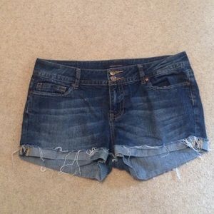 Frayed Jean Shorts