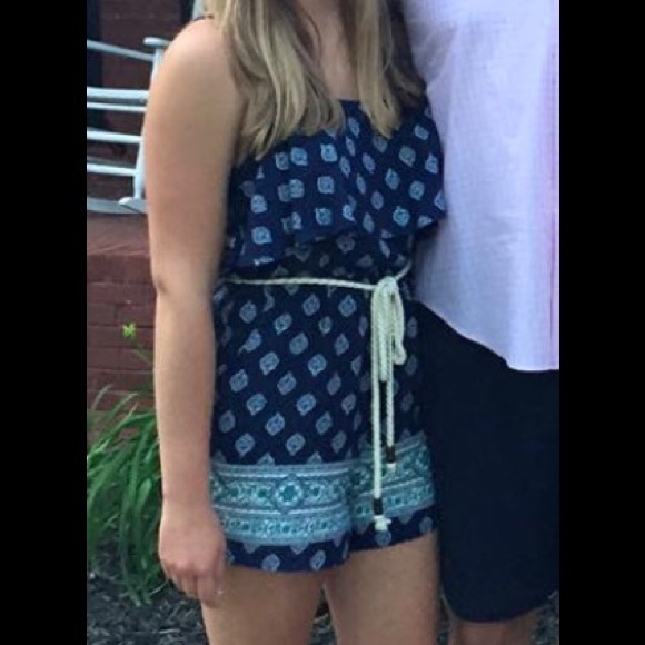 Navy and teal romper!