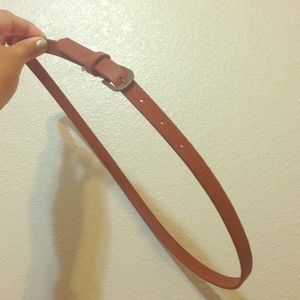 A brown thin belt