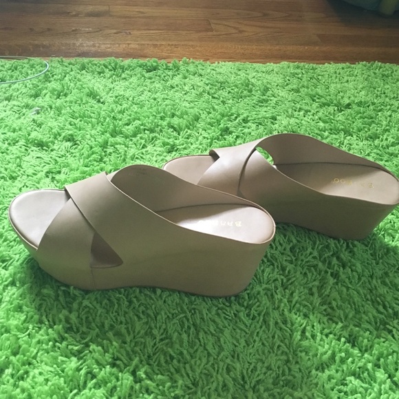 Nude Platform/Wedge Sandals