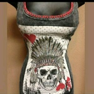 Vocal Sexy Tank top tunic Size S/M