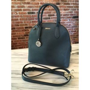 DKNY - Saffiano Leather Handbag - Forest Green