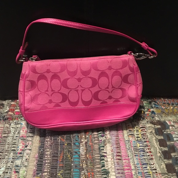 Hot pink coach purse