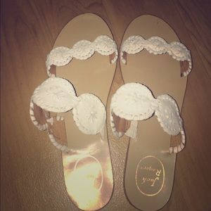 White Jack Rogers Sandals
