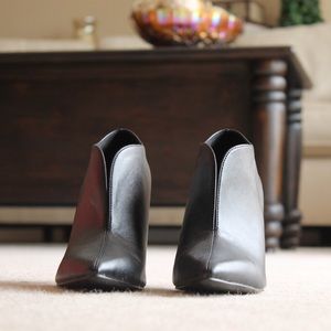 Levity Black Heeled Ankle Booties