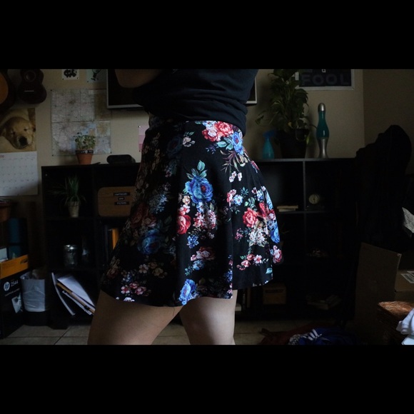 Flower Print Skirt