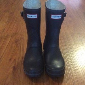 Navy Hunter Boots Original Short Size 6