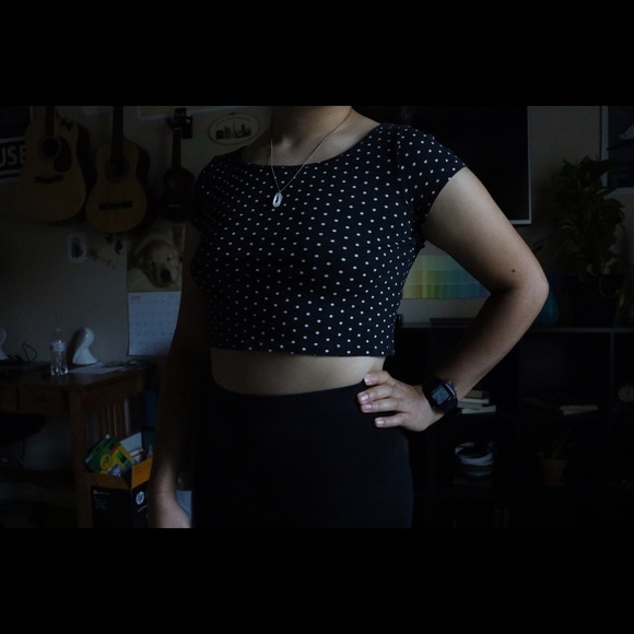 Polka Dot Crop Top
