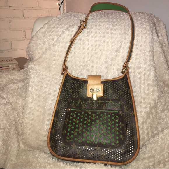 100% authentic Louis Vuitton Perforated Mussette