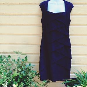 White House/Black Market Blue Slimming Dress
