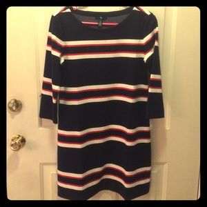 Gap Striped Mid-Length Dress