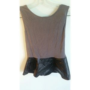 Peplum tank top